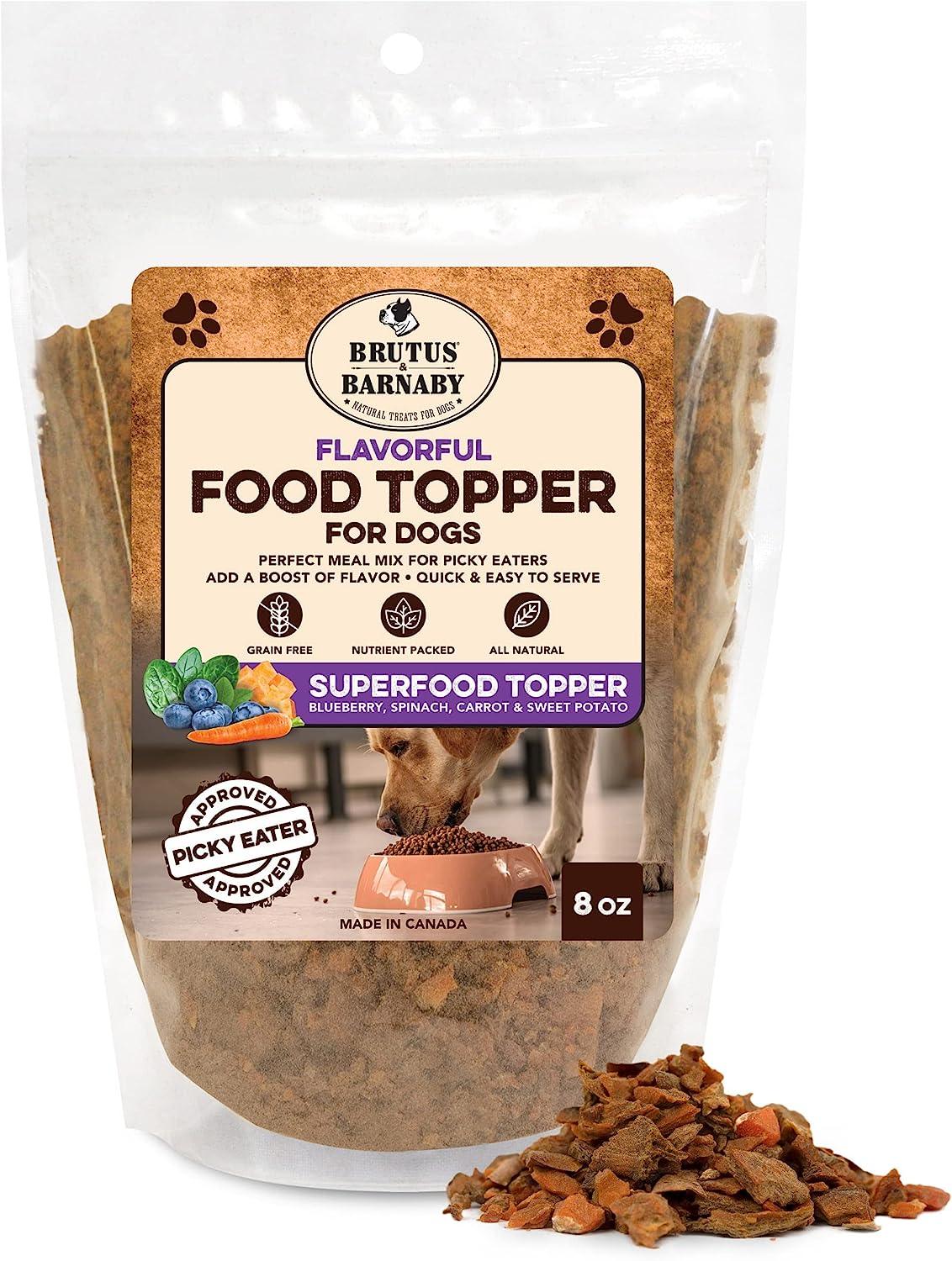 Dog Food Topper - Superfood - Perfect Vegan Meal Enhancer For Bored Or Picky Eaters - Brutus & Barnaby