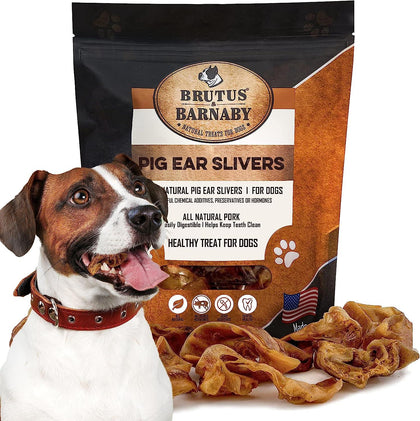 Pig Ear Slivers - All Natural Pig Ear Dog Treats