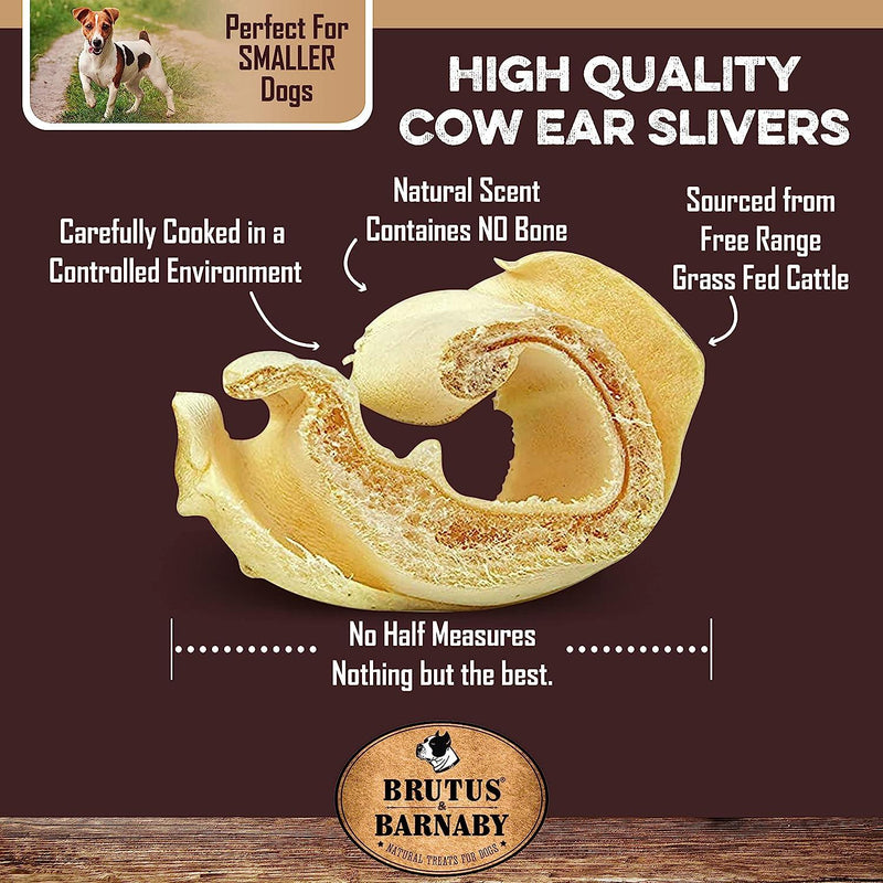 Cow Ear Slivers for Dogs, All Natural Cow Ear Dog Treats