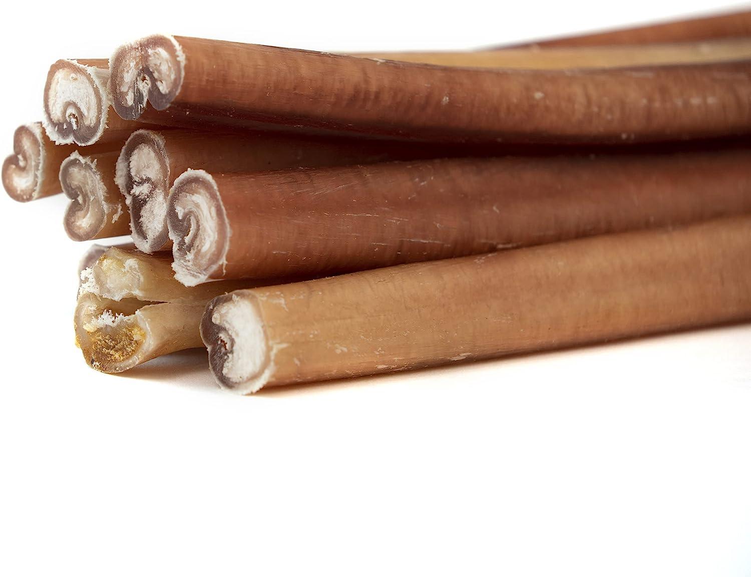 All-natural bully sticks for dogs, long-lasting chews made in USA, safe and digestible treats
