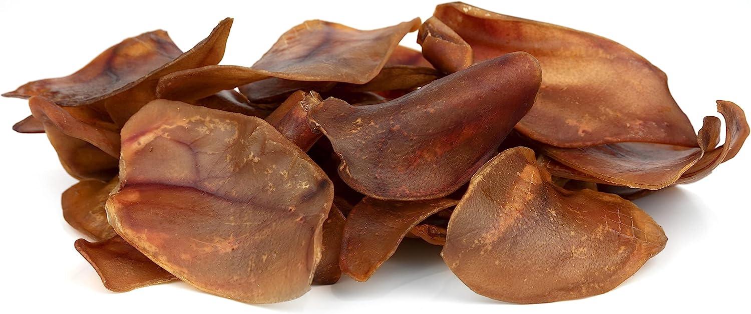 All-natural cow ear dog chews, USA-made, safe and digestible treats for dogs