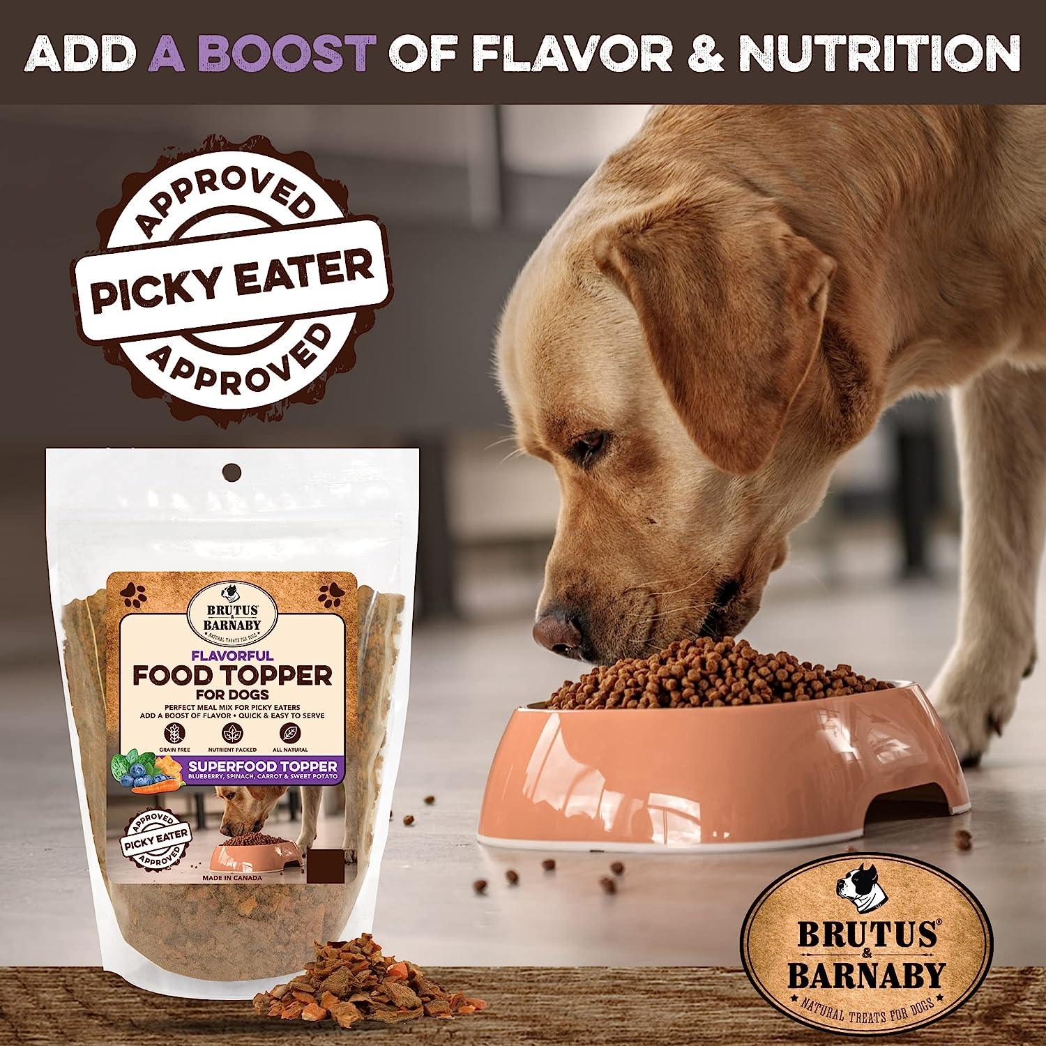 Vegan Dog Food Topper | Meal Enhancer for Picky Eaters | Brutus & Barnaby