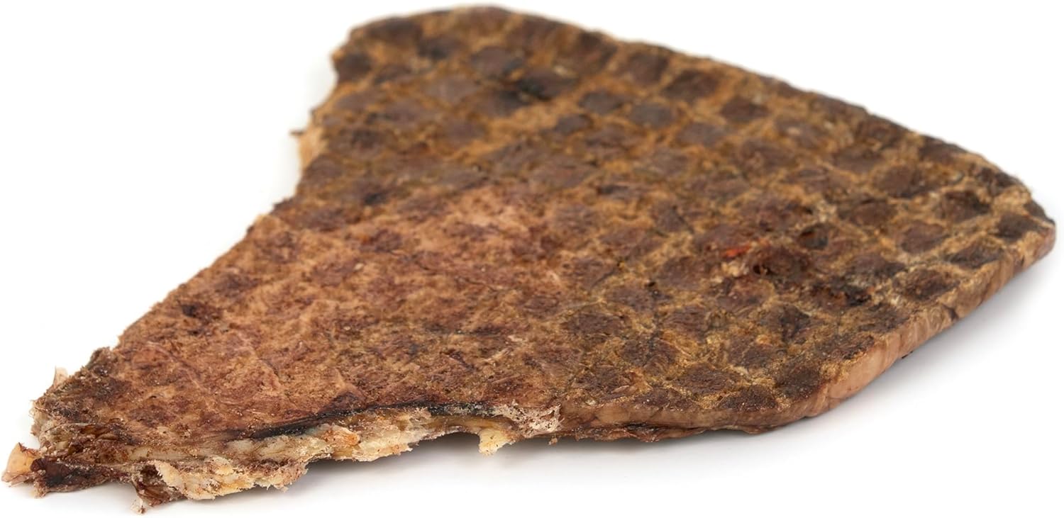 All-natural dried beef dog chew treat, USA-made, safe and digestible for pets