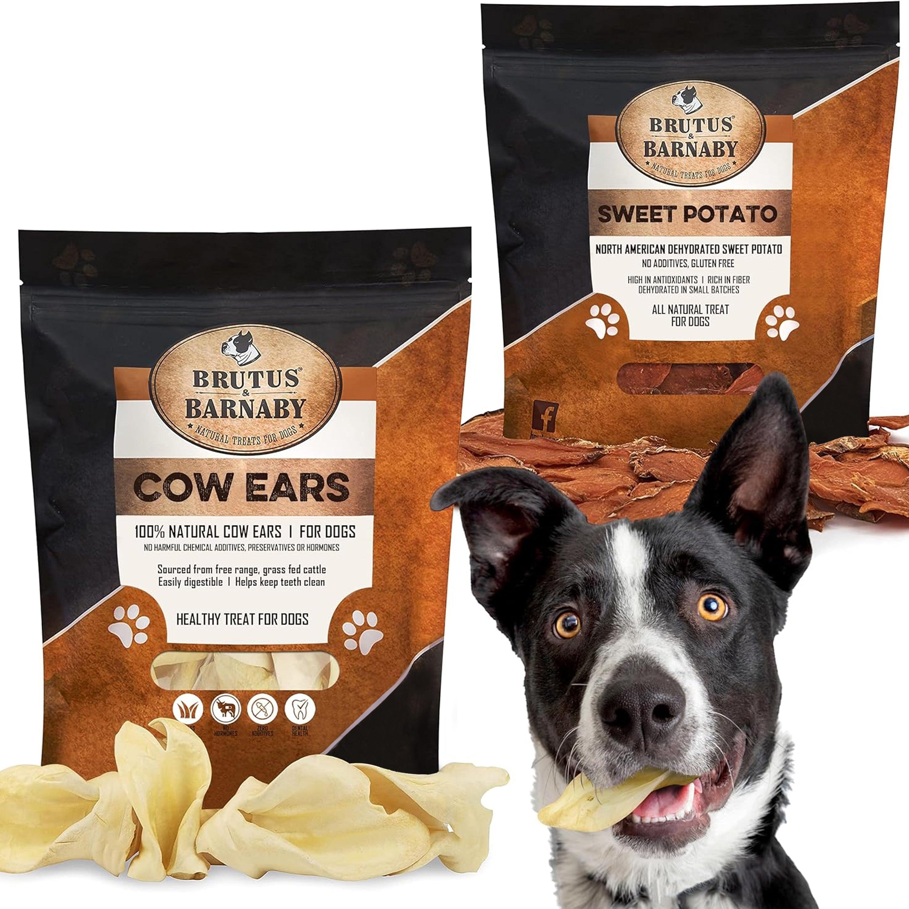 Cow Ears (30-Ears) + Sweet Potato Slices (2lb) - Brutus & Barnaby