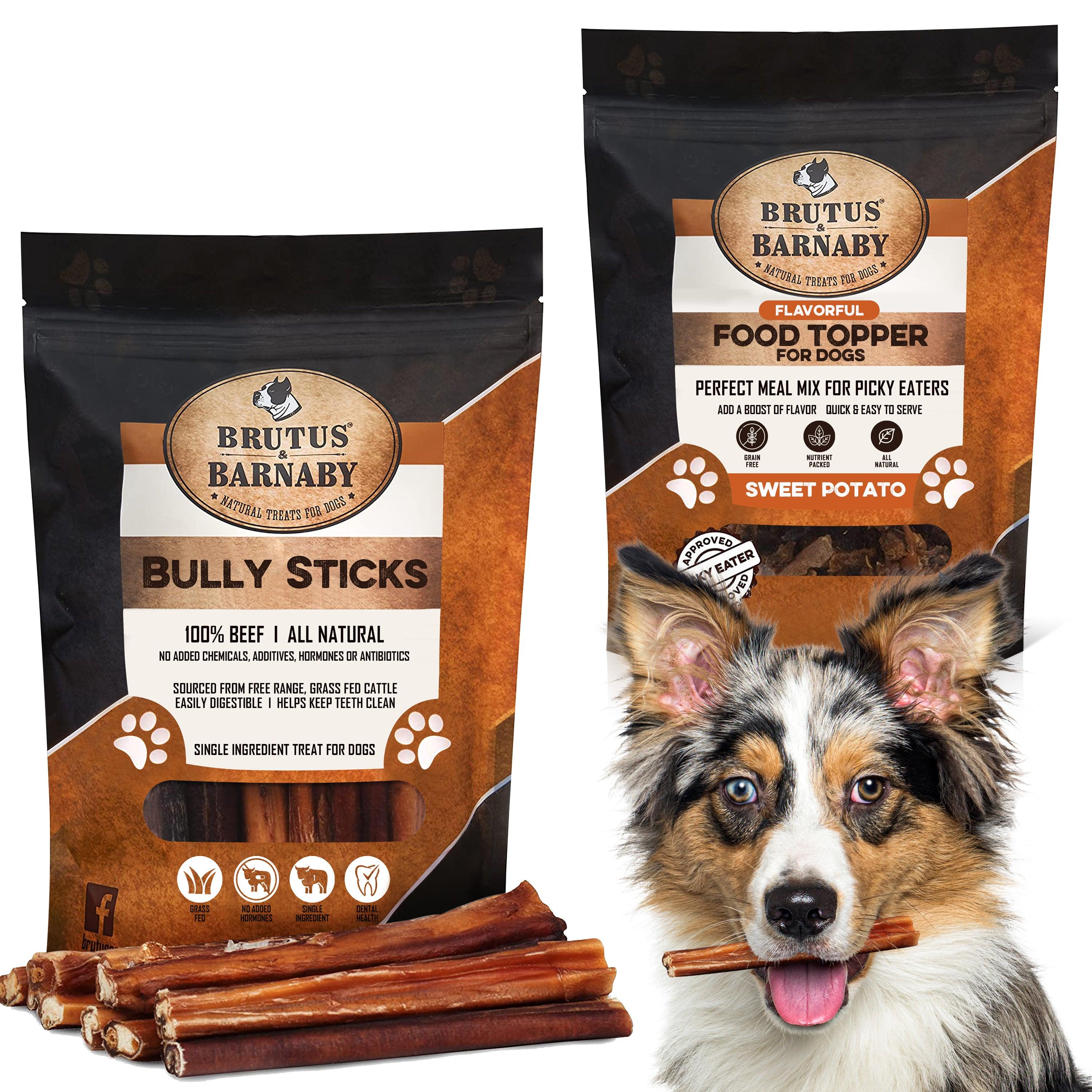 Bully Sticks + Beef Liver Food Topper - Brutus & Barnaby