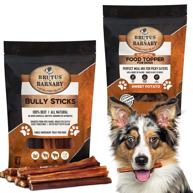 Bully Sticks + Beef Liver Food Topper
