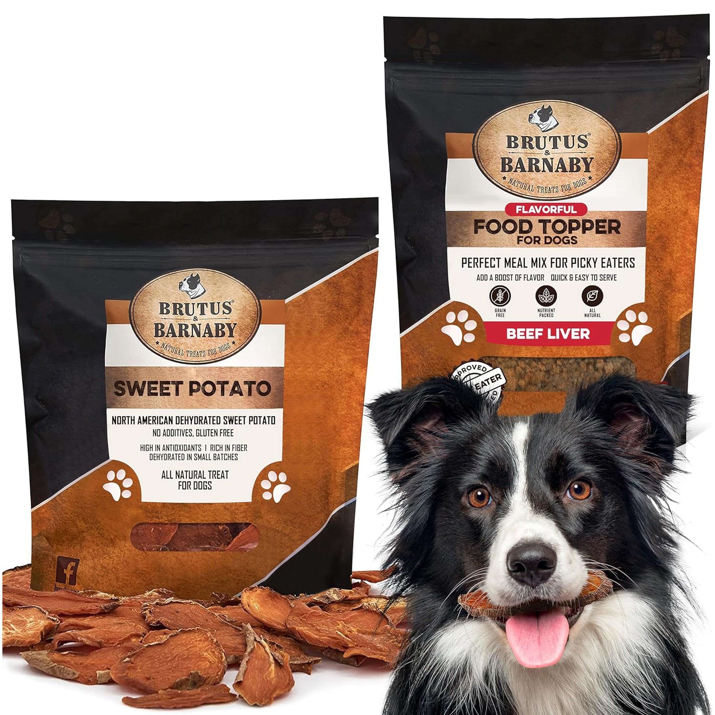 Beef Liver Food Topper + Sweet Potato Slices - Brutus & Barnaby