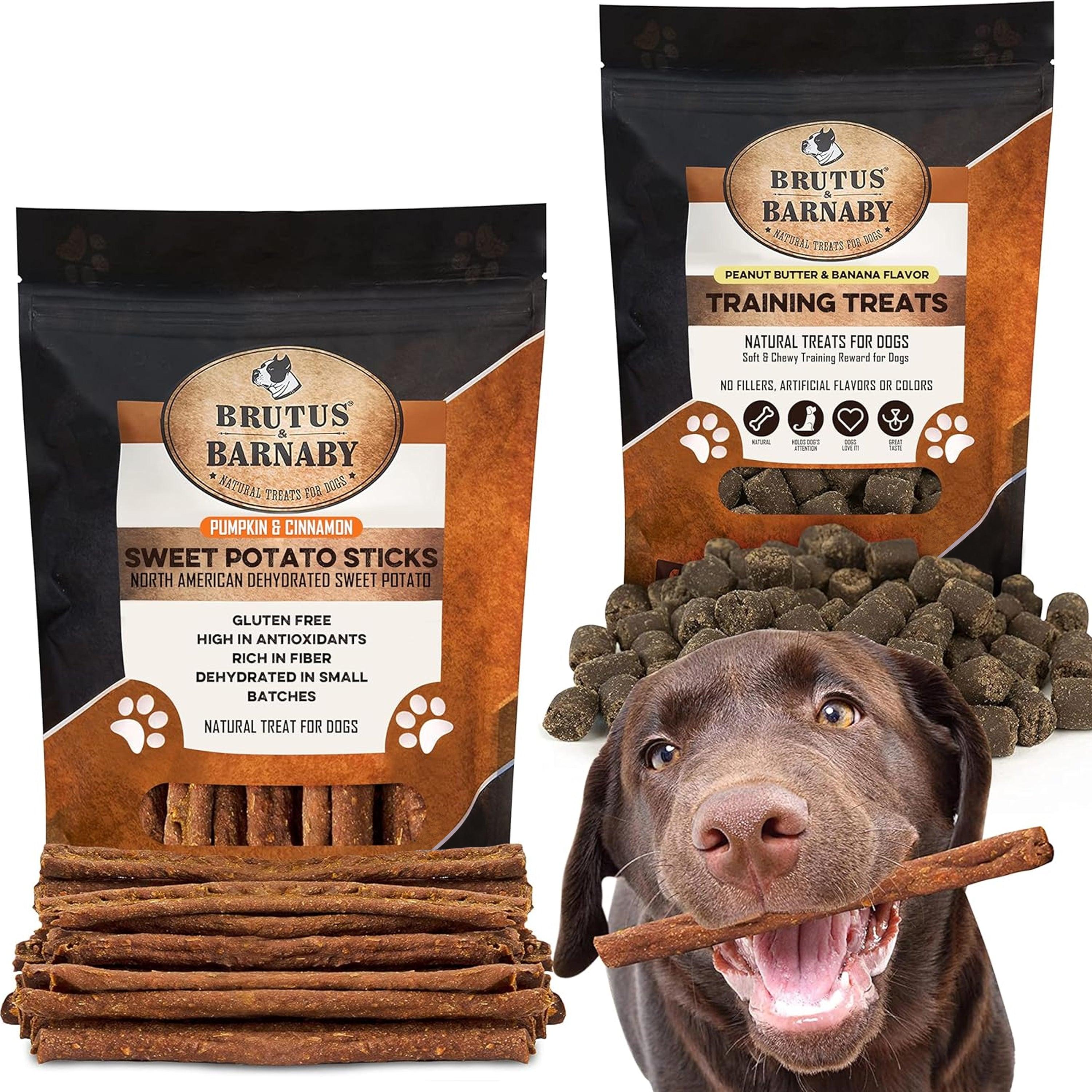 Pumpkin Sticks (14oz) + Training Treats (8oz) - Brutus & Barnaby