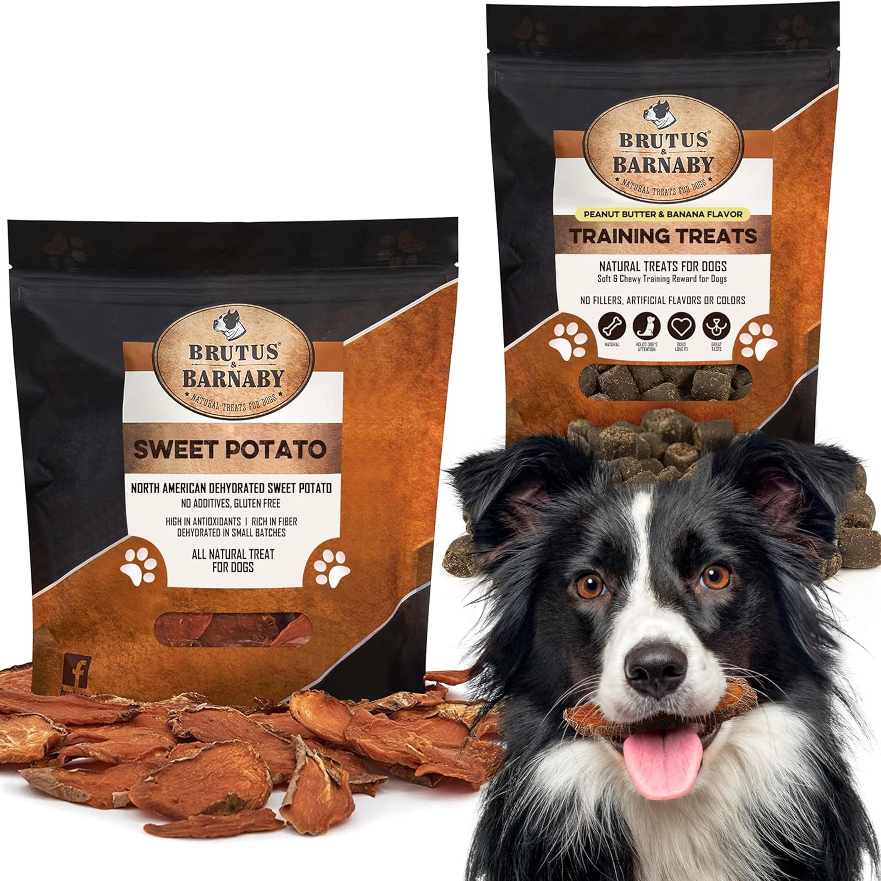 Sweet Potato (8oz) + Training Treats for Dogs (8oz) - Brutus & Barnaby