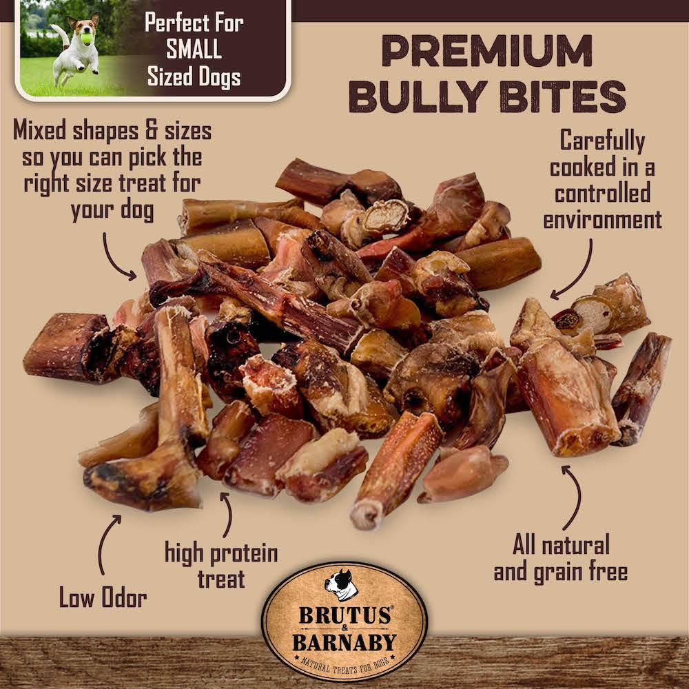 Bully Bites - Bite-Sized Bully Stick Pieces - Brutus & Barnaby
