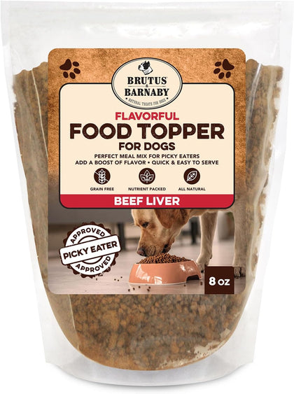 Beef Liver Dog Food Topper – High Protein Meal Enhancer for Picky Eaters