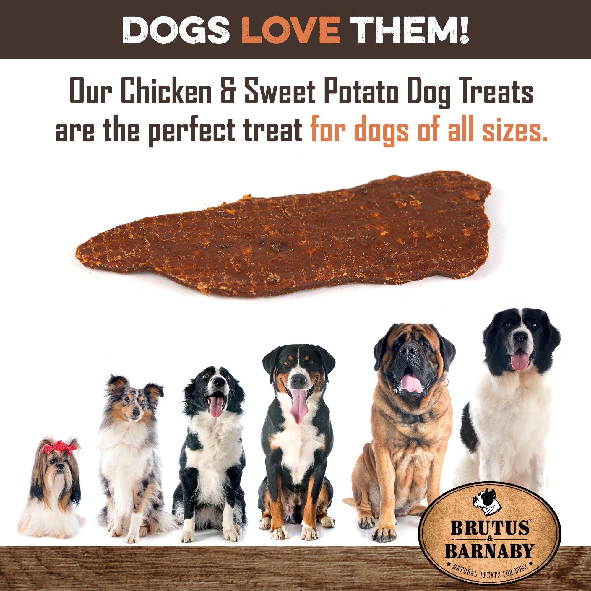 Chicken & sweet potato dog treats perfect for all sizes, natural and USA-made for happy dogs