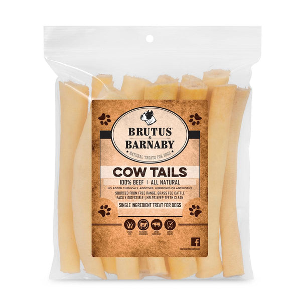 Cow Tails Dog Treat 100 Natural Single Ingredient Treat Thick Hearty Chew 5 Pack 6 inch