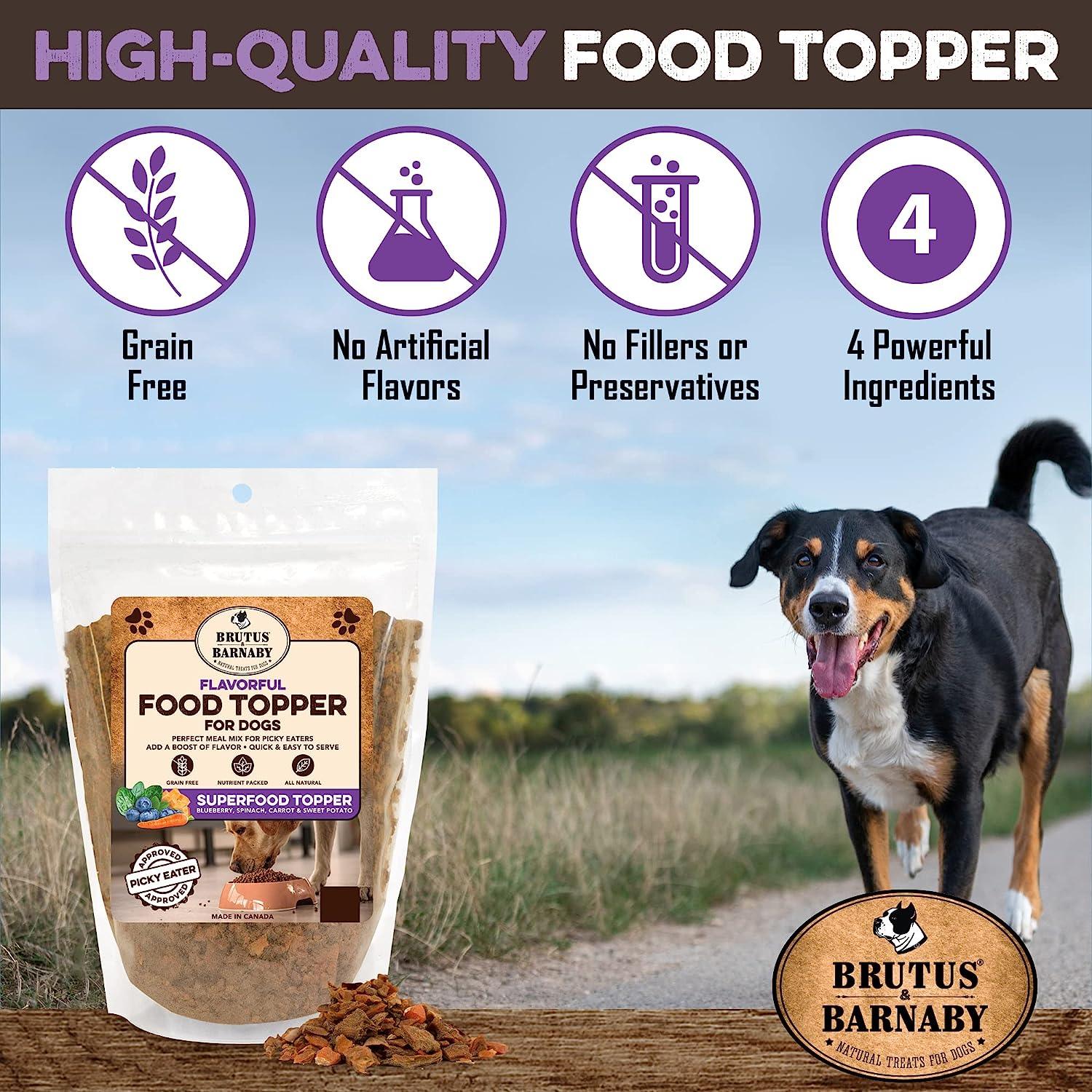 Vegan Dog Food Topper | Meal Enhancer for Picky Eaters | Brutus & Barnaby