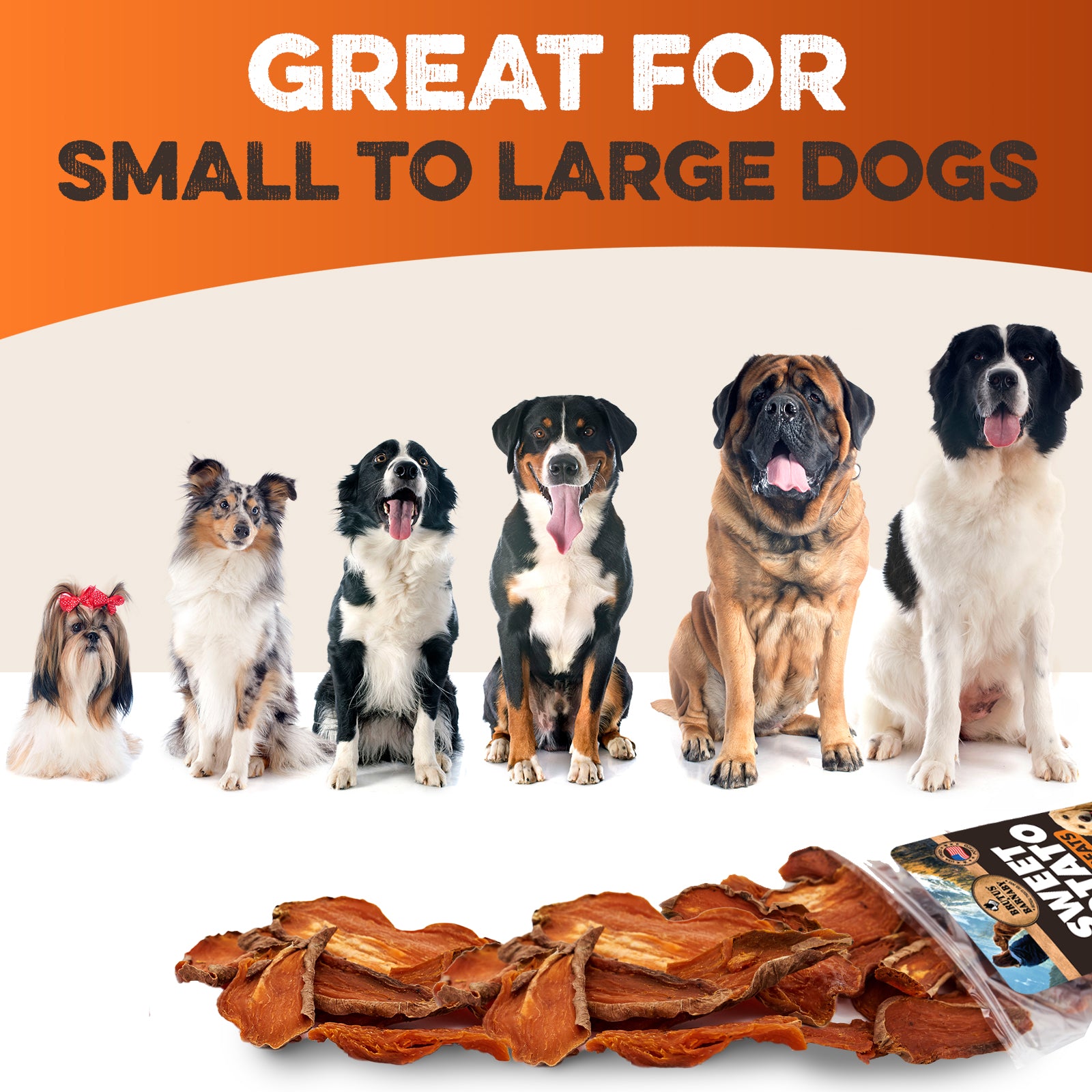 Sweet Potato Slices - Single Ingredient USA Grown, Zero Preservatives or Chemicals Added