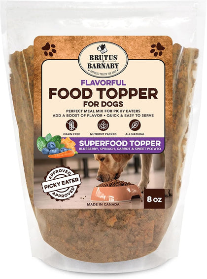 Vegan Dog Food Topper – Meal Enhancer for Picky Eaters, Boosts Flavor & Nutrition