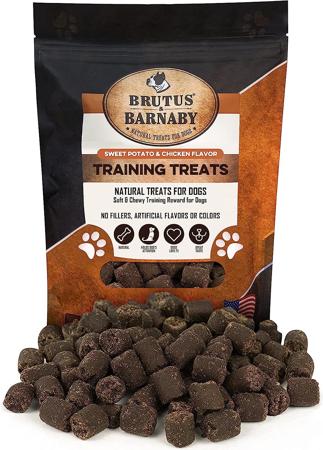 Sweet potato & chicken flavor training treats for dogs, natural soft chewy rewards, no artificial fillers or colors