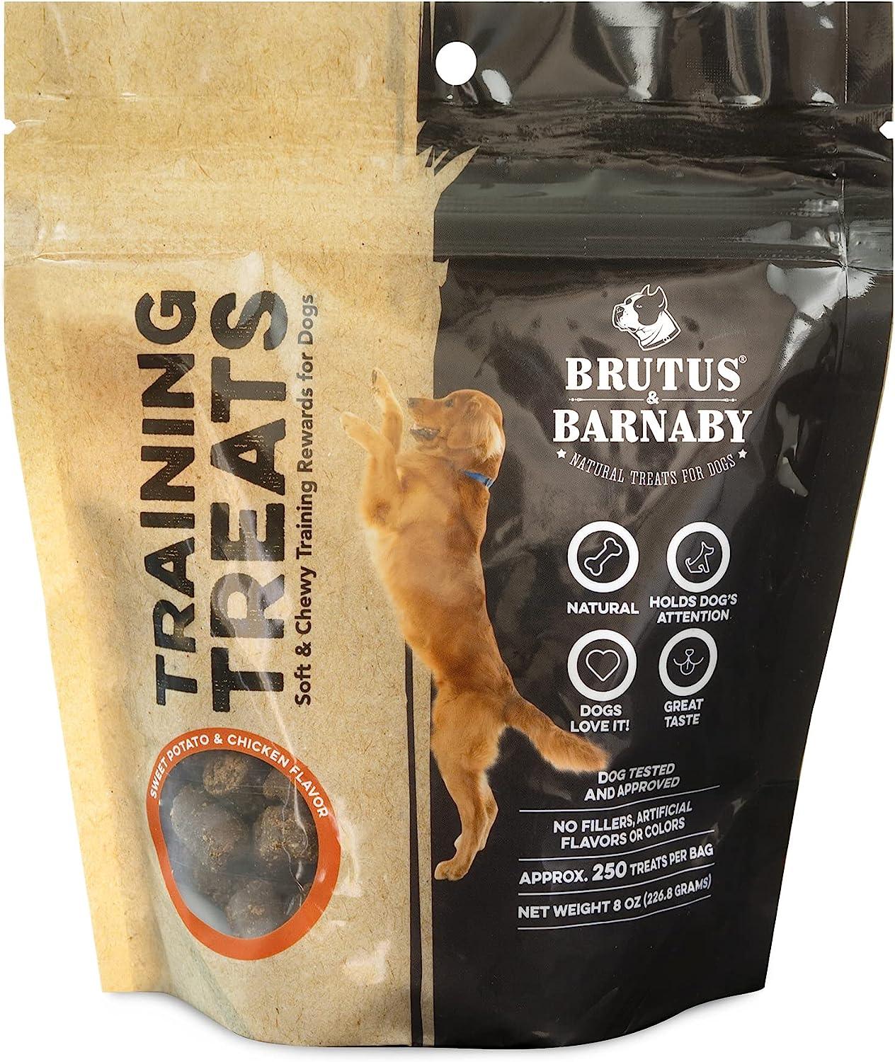 Sweet potato & chicken training treats for dogs, natural, soft & chewy, 8 oz bag