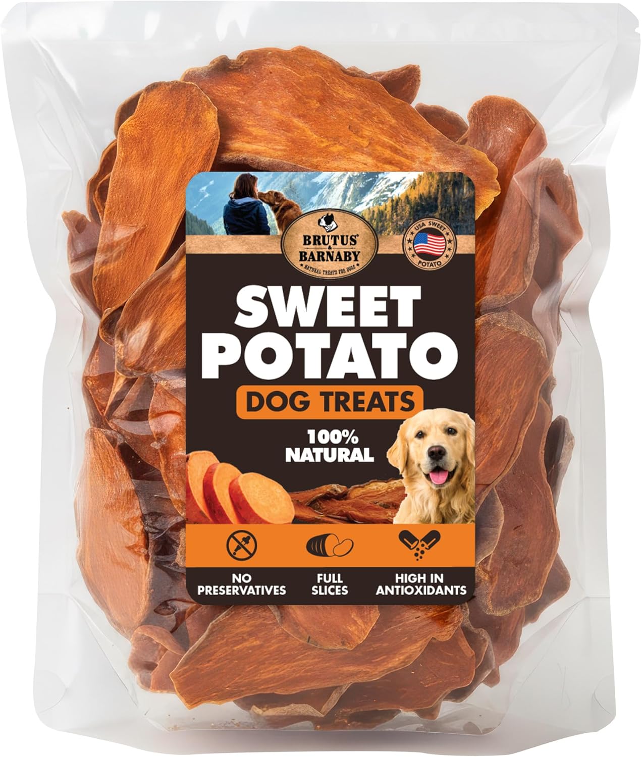 Brutus and Barnaby sweet potato treats for dogs