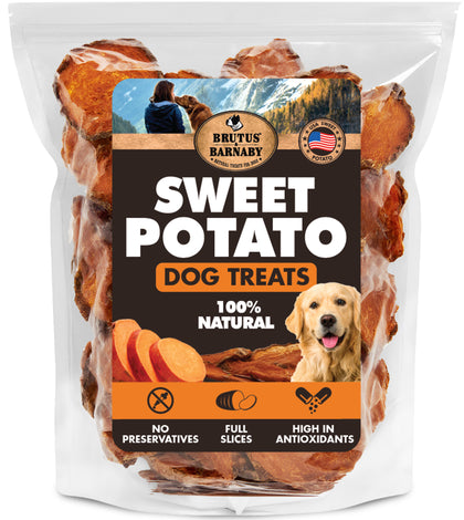 Sweet Potato Dog Treats Slices | USA-Grown, Single Ingredient