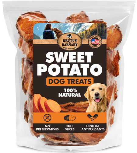 Sweet potato dog treats — 100% American grown, single ingredient