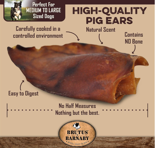 Whole Pig Ear Dog Treat(12 Pack) + Sweet Potato Kibble Topper (8oz)