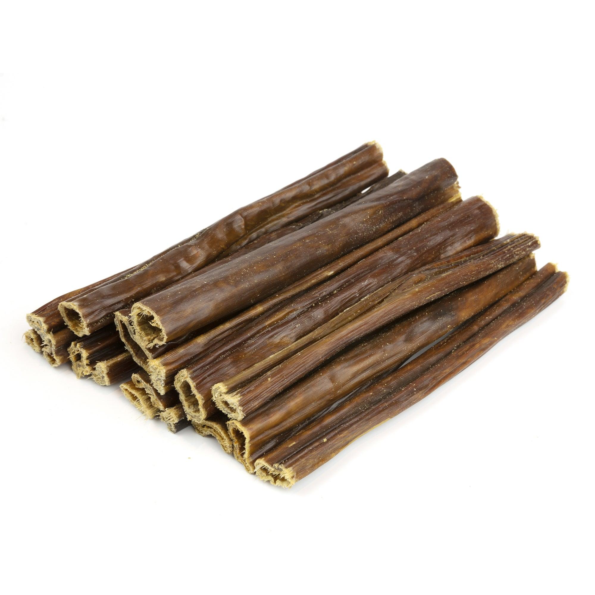 All-natural bully sticks for dogs, long-lasting chews made in USA, safe and digestible dog treats