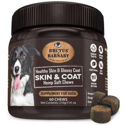 Omega 3 Chews For Dogs - Skin And Coat Hemp Soft Chews