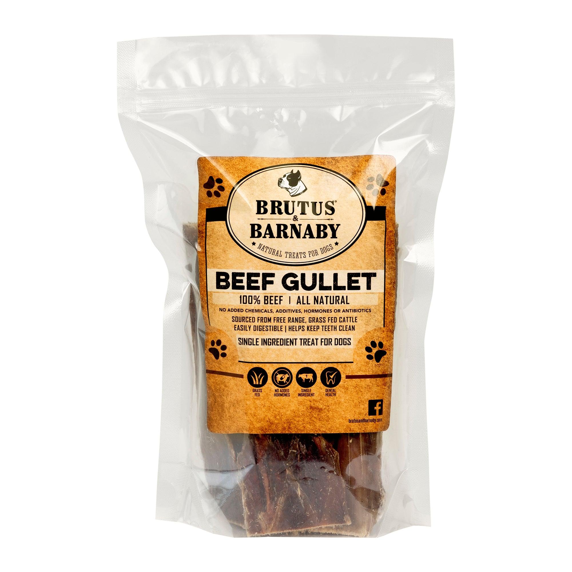 Beef Gullet Dog Treats - Brutus & Barnaby Beef Gullet Flat Strips