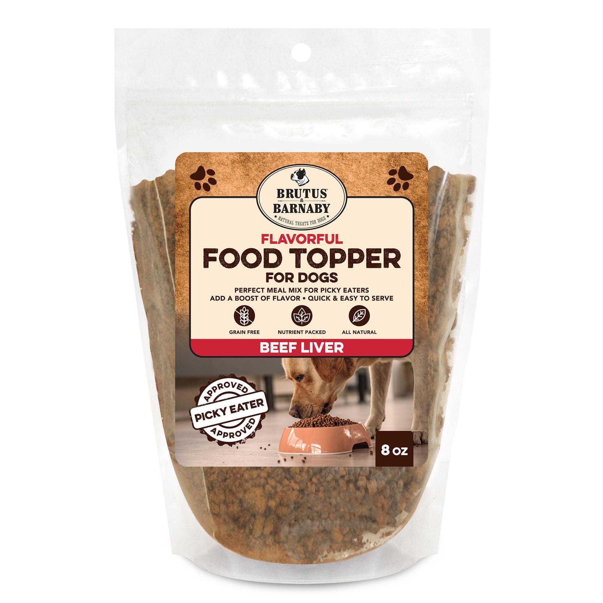Dog Food Topper - Beef Liver - Perfect Meal Enhancer For Bored Or Picky Eaters - Brutus & Barnaby
